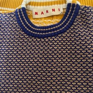 Marni Men's Sweater in Blue and Yellow